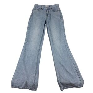 PACSUN Stretch High Rise Bootcut Jeans Light Wash Denim Size 25